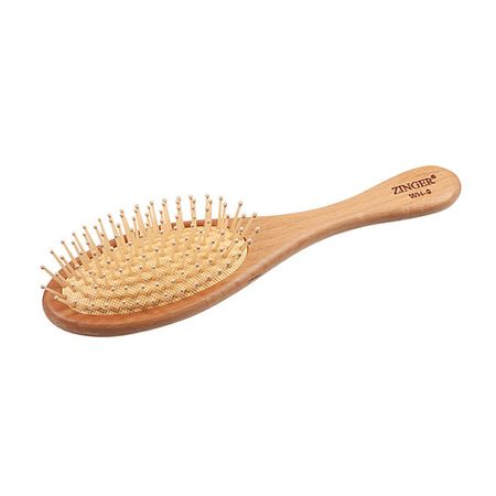 Расческа для волос ZINGER расческа для волос Classic WH9 Wooden look Plastic Pins, SMALL комплект вешалок darel plastic модерн 3 шт