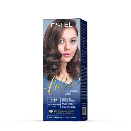 Краска для волос ESTEL PROFESSIONAL Краска для волос, стойкая LOVE тон 6/17 Вулканический песок