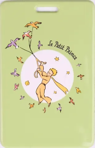 Чехол для карточек Маленький принц Надписи на зеленом фоне (ДК2017-087)