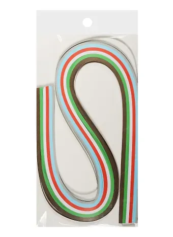 Бумага для квиллинга в пакете с подложкой (3mm) (120 листов) (52cm) серый с красным (11-23988-