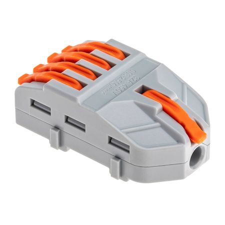 Клемма на 5 проводов Duwi 4 кв.мм разветвительная с рычажками без пасты (4 шт.) (26666 6) искатель проводов maxrieny bside fwt11