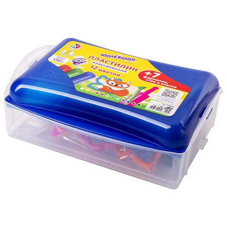 Пластилин ЮНЛАНДИЯ Пластилин в боксе Юнландик в зоопарке бит fit с отверткой 30шт в пластиковом боксе