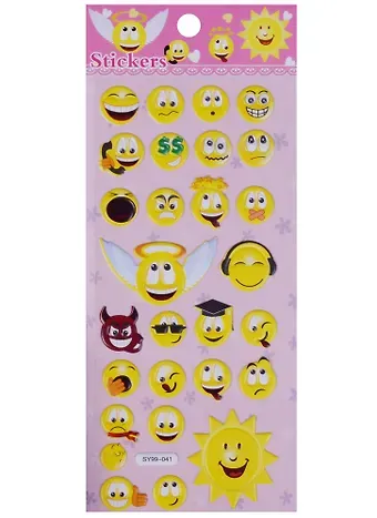 Наклейки-смайлы Ангел, 2510-13