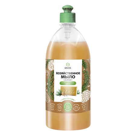 Жидкое мыло Grass хозяйственное с маслом кедра 1 л