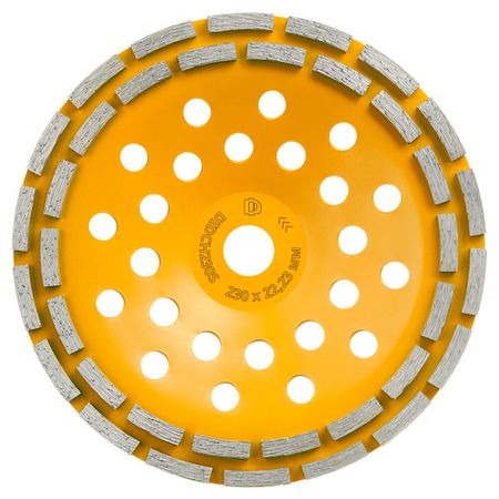 Чашка алмазная по бетону Diamond Industrial 230х22,23 мм двухрядная