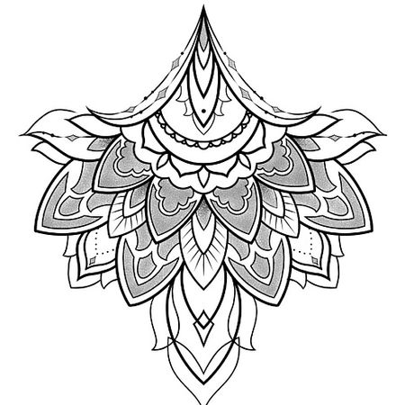 Наклейки для тела PRINT FACTORY Временная переводная татуировка Лотос