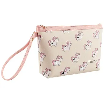 Сумочка с карабином Единорог со звёздочками (PU) (14×23) (ПВХ бокс) (12-07248-6012-9)