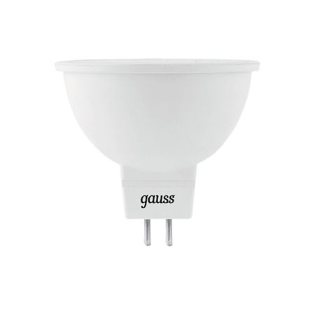 Лампа светодиодная Gauss GU5.3 4100К 9 Вт 830 Лм 150-265 В рефлектор MR16 матовая