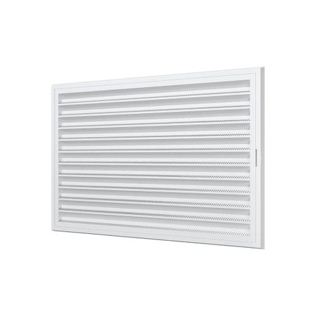 Решетка вентиляционная пластиковая приточно-вытяжная Era RZN 300х200 мм с сеткой белая