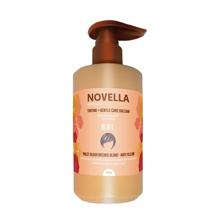 Бальзам оттеночный NOVELLA ABRIKOSOVA Бальзам оттеночный ANTI YELLOW Фиолетово - серебристый насыщенный блонд