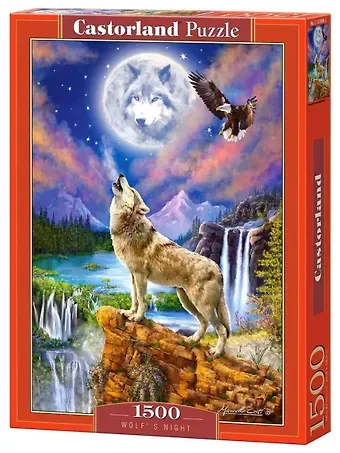 Пазл Castorland Волчья ночь, 1500 деталей C-151806