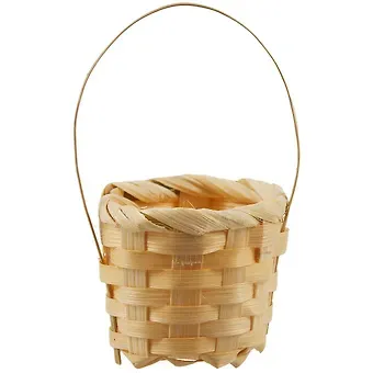 Декоративная Корзинка из бамбука, 12см