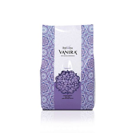 Воск для депиляции ITALWAX Воск горячий (пленочный)   Vanira (Лаванда) воск italwax водорастворимый в банке 400мл 600 гр ультра мягкий