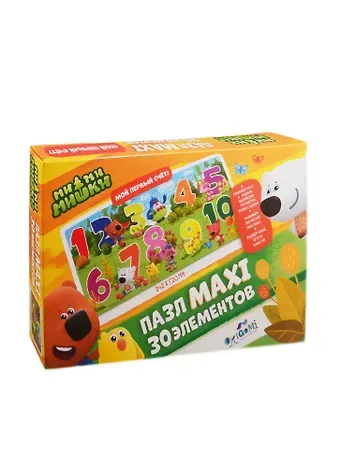 Пазл МиМиМишки От 1 до 10 ORIGAMI/Оригами 30 элементов 05667