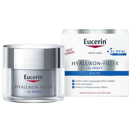 Крем для лица EUCERIN Ночной антивозрастной крем для ухода за кожей Hyaluron-Filler eucerin dermatoclean [hyaluron] reinigungsgel