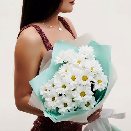 Букет живых цветов БУКЕТНАЯ ЛАВКА Ромашковое облако скотч для декорирования sky city серии облако