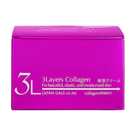 Крем для лица JAPAN GALS Увлажняющий крем 3 Слоя Коллагена gls глс коллагена гидролизат пор д приг р ра внутрь лимон 180 гр