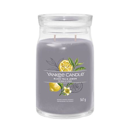 Свеча ароматическая YANKEE CANDLE Ароматическая свеча  Лимонный Черный чай свеча ароматическая yankee candle ароматическая свеча angel wings