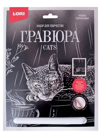 Набор для творчества. Гравюра большая с эффектом серебро 