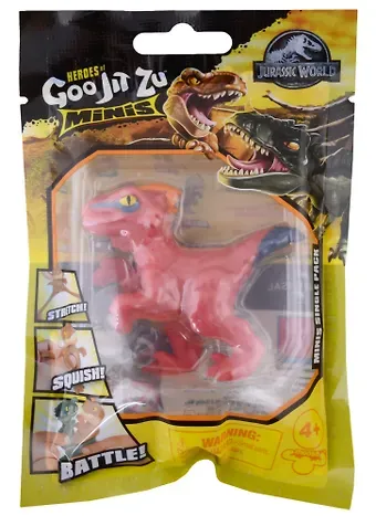 Мини-игрушка Мир Юрского периода Динозаврик Пирораптор (тянущаяся фигурка) (резина) (6 см) (ТМ GooJitZu)