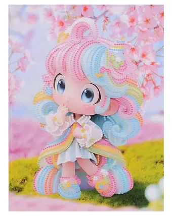 Алмазная мозаика (блестящая) с подрамником, с частичным заполнением 