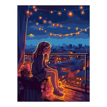 Картина по номерам на картоне 