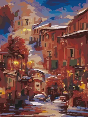 Картина по номерам 30х40 см. 30 цветов. На подрамнике.  