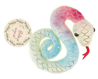 Мягкая игрушка Символ года Змейка с градиентом (13х9) (12-1253-202405-SN1)