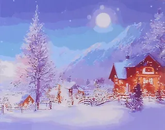 Холст с красками по номерам 