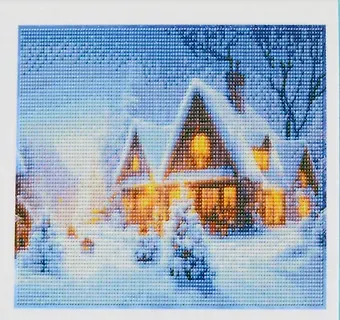 Алмазная мозаика классическая, с подрамником, с полным заполнением 