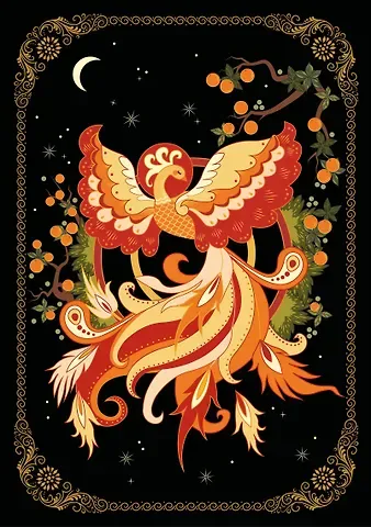 Блокнот Жили-были. Палеха «Жар-птица» (формат А5, 144 стр., блинтовое тиснение, тонированный блок)