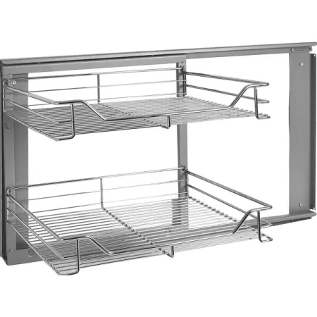 Волшебный уголок для кухни Vidage правый 86x52.7x47.5 см цвет хромированный