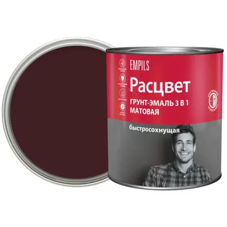 Грунт-эмаль по ржавчине 3 в 1 Расцвет быстросохнущая цвет шоколадный 2.7 кг борис владимирович пятунин впр география 5 класс 10 вариантов заданий дополнительные онлайн задания