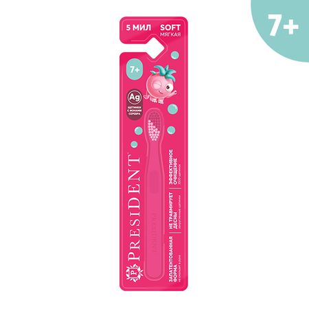 Щетка зубная детская President 6+