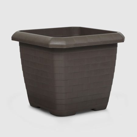 Горшок квадратный без поддона Serinova Hisar Мокко 44,2x44,2x40 см