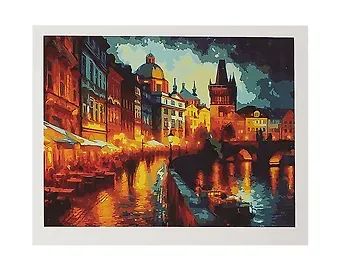 Холст с красками по номерам 