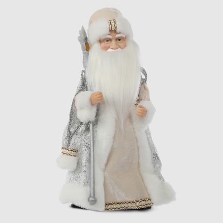Фигура с мелодией Sote Toys Дед мороз в белой шубе 40 см