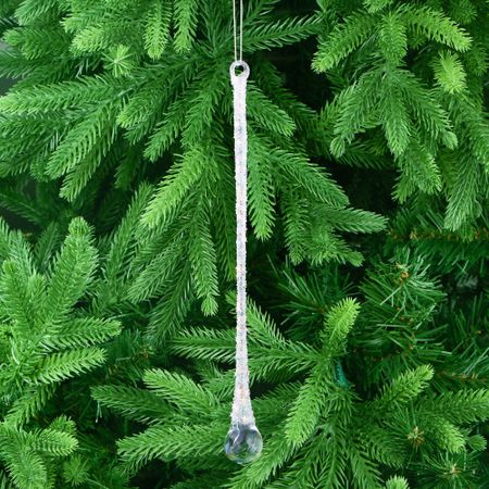 Игрушка ёлочная Yancheng Shiny украшение стеклянное капля 1,8х25 см