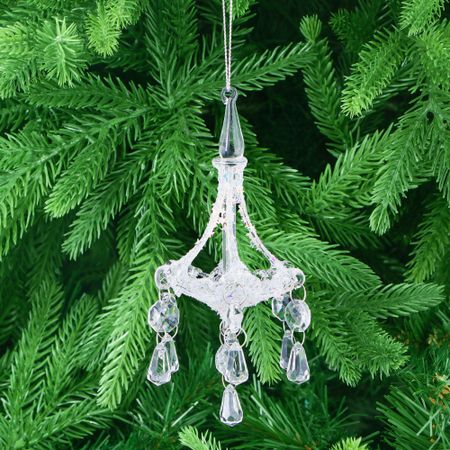 Игрушка ёлочная Yancheng Shiny украшение подвесное стеклянное 7х7х15 см