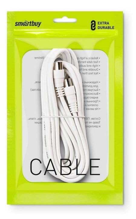 Кабель антенный SmartBuy M-F K-TV235-50, 5 м