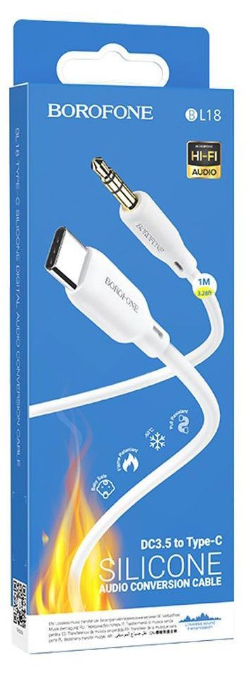 Аудиокабель Borofone BL18 Type-C, 1 м