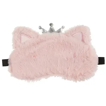 Маска для сна Кошка с короной мех (иск.мех) (пакет)