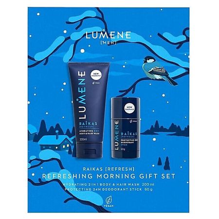 Набор средств для ухода за телом LUMENE Мужской подарочный набор Men Raikas Refreshing Morning Gift Set парфюмерная miller et bertaux a quiet morning