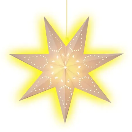 Светящаяся электрическая фигура Звезда классическая для дома 40 см разноцветный