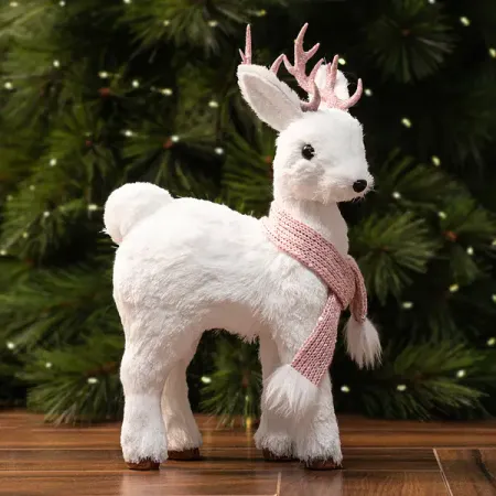 Декоративная фигура Олень 11x21 см красный