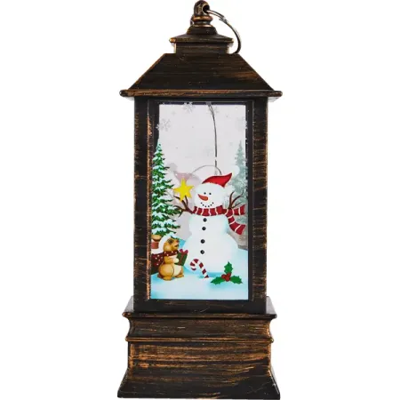 Фигура светодиодная Фонарь для дома 1 светодиод 19 см цвет коричневый