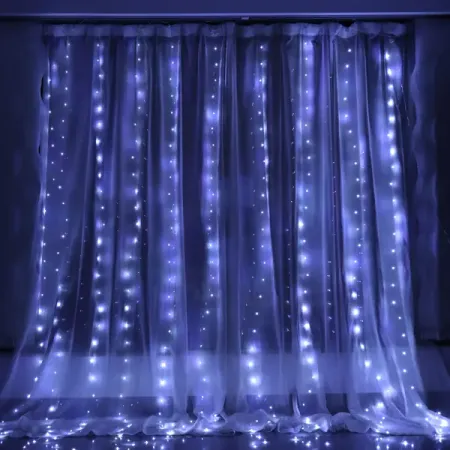 Электрогирлянда Auralight Утренняя роса 3x3 м 300 ламп холодный белый цвет света 8 режимов работы