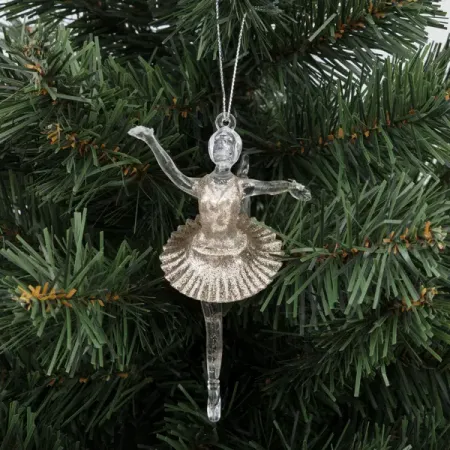 Елочная игрушка «Балерина» 13 см акрил раскраски 3d ёлочная игрушка с красками снеговик арт р 2680