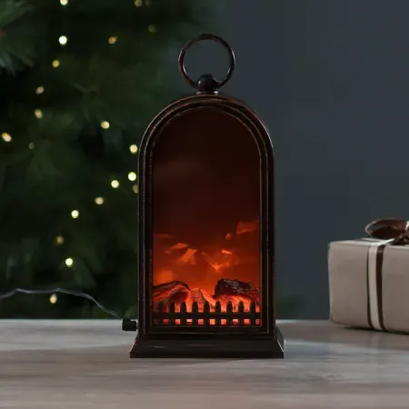 Светодиодный декоративный светильник-камин 