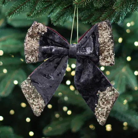 Украшение декоративное Бант 22x20 см фиолетовый